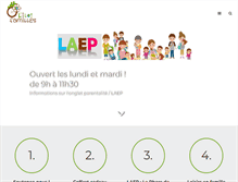 Tablet Screenshot of ilot-familles.com